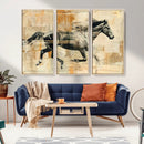 Chines Style Running Horse Western Wall Art | Farmhouse Wall