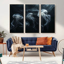 Jellyfish Wall Art Canvas Print, Elegant Wall Decor