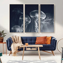 Jellyfish Wall Art Canvas Print, Modern Abstract Jellyfish