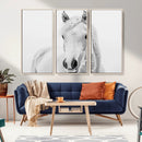 Majestic White Horse Wall Art | Ready to Hang and Framed |