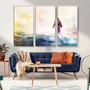 Watercolor Jesus Walking on Water Canvas Print, Christian by MyGreatCanvas | Canvas Wall Art Prints | Photo Prints & Wall Decor