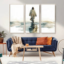 Abstract Jesus Wall Art Canvas Print, Christian Wall Art,