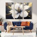 White Flower Wall Art Canvas Print | Ready to Hang |