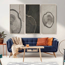 Minimalist Tree Rings Wall Art | Modern Abstract Canvas