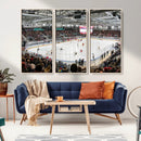 Lausanne Arena Ice Hockey Stadium Wall Art Canvas Print,