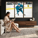 San Jose Sharks Ice Hockey Player Wall Art Canvas Print