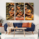 Indian Woman Statue Wall Art Canvas Print