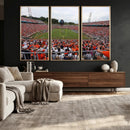 Virginia Cavaliers Football Team Print - Charlottesville Scott Stadium Print Wall Art Canvas by MyGreatCanvas | Canvas Wall Art Prints | Photo Prints & Wall Decor