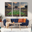 University of Michigan Wolverines Print Canvas, Football