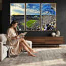 Framed USF Bulls Football Team Print - Tampa Raymond James
