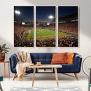 Clemson University Tigers Art Print, Football Team Print -