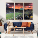 Eugene Autzen Stadium Canvas Wall Art Print – Sunset Over