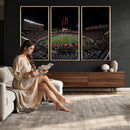 Framed Texas Tech Red Raiders Stadium Canvas, Texas Tech Red