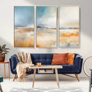 Abstract Landscape Wall Art Canvas Print - Warm Tones of
