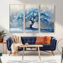 Abstract Blue Tree Art Canvas Print, Majestic Tree Wall Art by MyGreatCanvas | Canvas Wall Art Prints | Photo Prints & Wall Decor