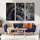 Large Abstract Horse Wall Art Canvas Print | Farmhouse Wall