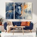 Abstract Blue Horse Wall Art Print Canvas | Horse Wall Art by MyGreatCanvas | Canvas Wall Art Prints | Photo Prints & Wall Decor
