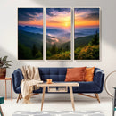 Majestic Mountain Sunrise Print | Landscape Wall Art |