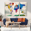 World Map Canvas Print – Framed Travel Map Wall Art for by MyGreatCanvas | Canvas Wall Art Prints | Photo Prints & Wall Decor