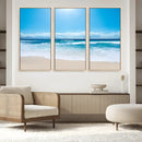Wall Art Canvas Print Shiny Blue Sea and Beach by MyGreatCanvas | Canvas Wall Art Prints | Photo Prints & Wall Decor