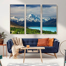 Mount Cook and Lake Pukaki Canvas Wall Art Print – Majestic by MyGreatCanvas | Canvas Wall Art Prints | Photo Prints & Wall Decor