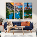 Canadian Rockies Moraine Lake Wall Art Canvas Print, Pine
