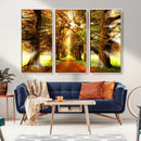 Sunshine in Forest and Trees Wall Art Canvas Print by MyGreatCanvas | Canvas Wall Art Prints | Photo Prints & Wall Decor