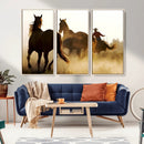 Horses and Cowboys Wall Art Canvas Print by MyGreatCanvas | Canvas Wall Art Prints | Photo Prints & Wall Decor