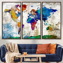 World Map Canvas Print – Framed Travel Map Wall Art for by MyGreatCanvas | Canvas Wall Art Prints | Photo Prints & Wall Decor