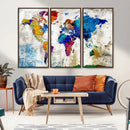World Map Canvas Print – Framed Travel Map Wall Art for by MyGreatCanvas | Canvas Wall Art Prints | Photo Prints & Wall Decor