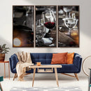 Red Wine and Glass Canvas Print by MyGreatCanvas | Canvas Wall Art Prints | Photo Prints & Wall Decor