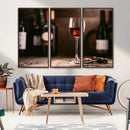 Red Wine and Bottle Canvas Print by MyGreatCanvas | Canvas Wall Art Prints | Photo Prints & Wall Decor