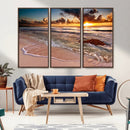 Sunset on Ocean Wall Art Canvas Print by MyGreatCanvas | Canvas Wall Art Prints | Photo Prints & Wall Decor