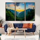 Green Forest Wall Art Canvas Print