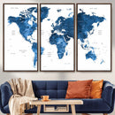 World Map Canvas Print – Framed Detailed Map of the World by MyGreatCanvas | Canvas Wall Art Prints | Photo Prints & Wall Decor