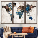 World Map Canvas Print – Framed Travel Map Wall Art for by MyGreatCanvas | Canvas Wall Art Prints | Photo Prints & Wall Decor