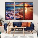 Colorful Coastal Sunset on the Beach Canvas Print, Ocean
