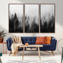 Fogy Forest Canvas Wall Art Print - Mountain Wall Art with