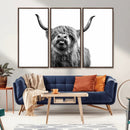 Fanny Scottish Highland Cow Cattle Art Print Farmhouse Wall by MyGreatCanvas | Canvas Wall Art Prints | Photo Prints & Wall Decor