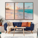 Beach Wall Art - Stunning Ocean Sunset Canvas Print with