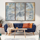 Radiant Abstract Wood Rings Canvas Art – Modern Triptych by MyGreatCanvas | Canvas Wall Art Prints | Photo Prints & Wall Decor