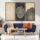 Tree Rings Canvas Wall Art Print – Minimalist Natural