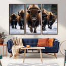 Buffalo Wall Art Canvas Print, American Bison Herd Wall Art by MyGreatCanvas | Canvas Wall Art Prints | Photo Prints & Wall Decor