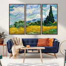 Wheatfield With Cypresses By Van Gogh Painting Wall Art