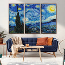 Vincent Van Gogh The Starry Night Abstract Wall Art Canvas
