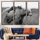 Bear and Cub Wall Art Canvas | 399 Bear Cub