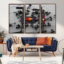 RedBull Formula 1 Canvas Wall Art Print