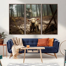 Jesus Lost Lamb Canvas Wall Art – Heartwarming Woodland by MyGreatCanvas | Canvas Wall Art Prints | Photo Prints & Wall Decor
