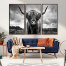 Scottish Cow Wall Art Canvas Print | Longhorn Wall Art | by MyGreatCanvas | Canvas Wall Art Prints | Photo Prints & Wall Decor