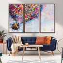 Don't Look Up Movie Canvas Wall Art - Vibrant Floating House